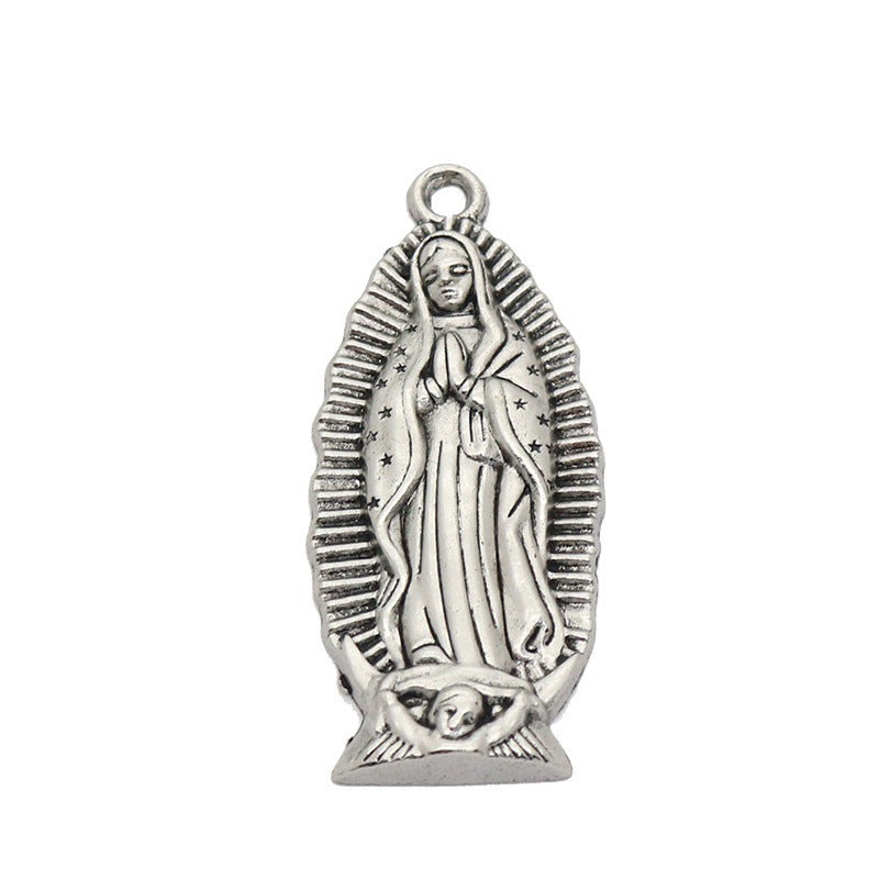 Virgin Mary Prayer Long Men Necklaces