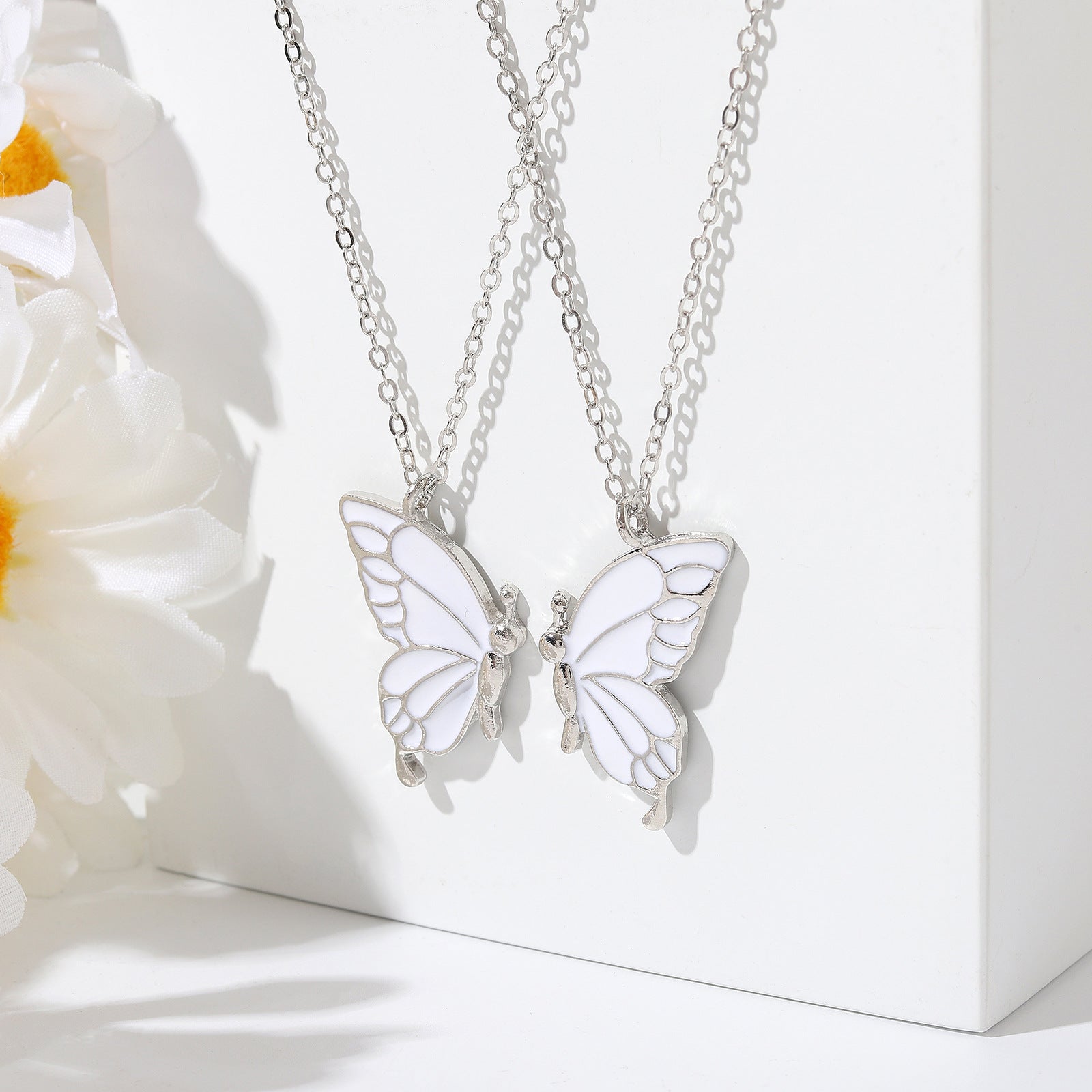 Detachable Butterfly Couple Necklaces