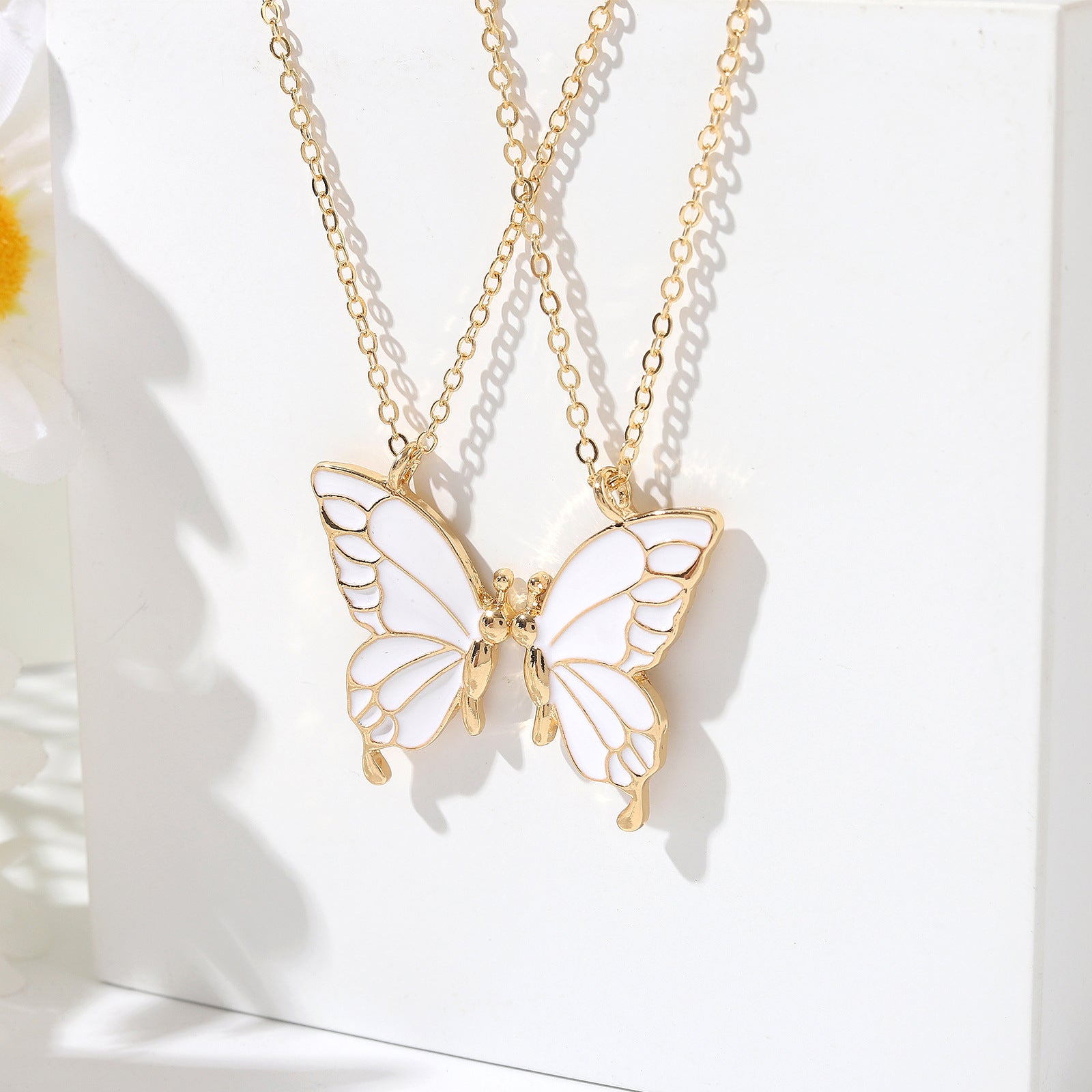 Detachable Butterfly Couple Necklaces