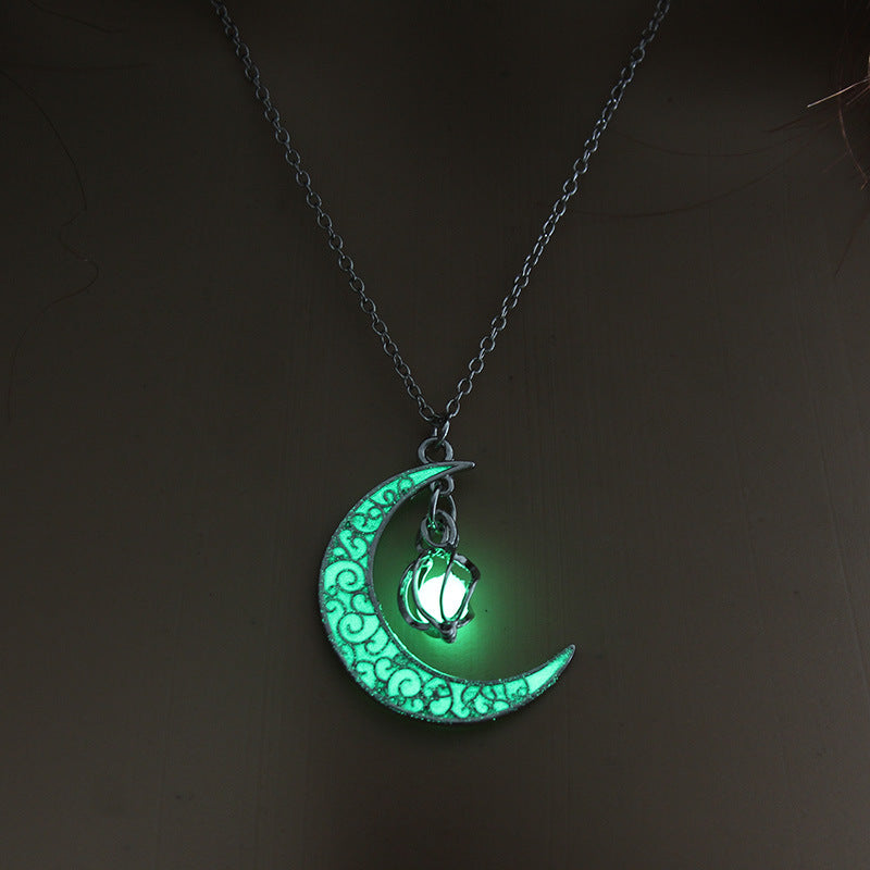 Glowing Silver Plated Chain Necklaces