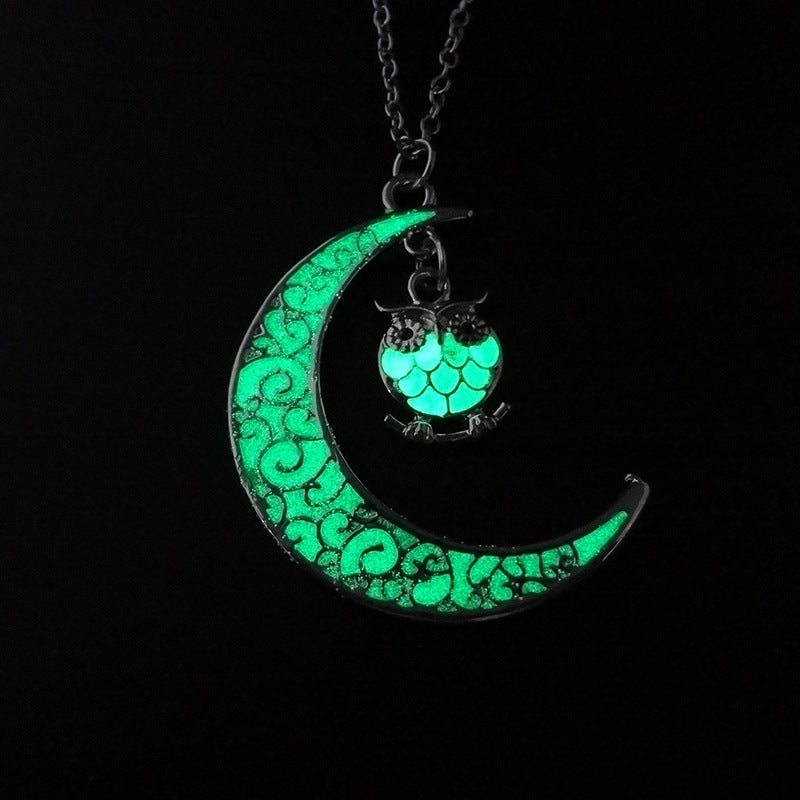 Glowing Silver Plated Chain Necklaces
