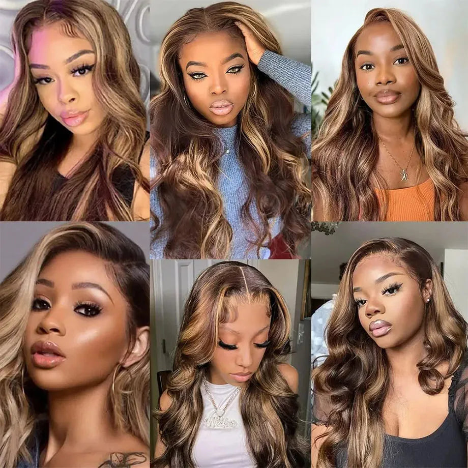 Lace Frontal Wig Brazilian Colored Human Hair Wigs