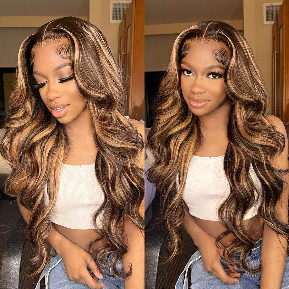 Lace Frontal Wig Brazilian Colored Human Hair Wigs