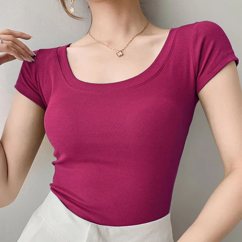 Cotton Basic T Shirt