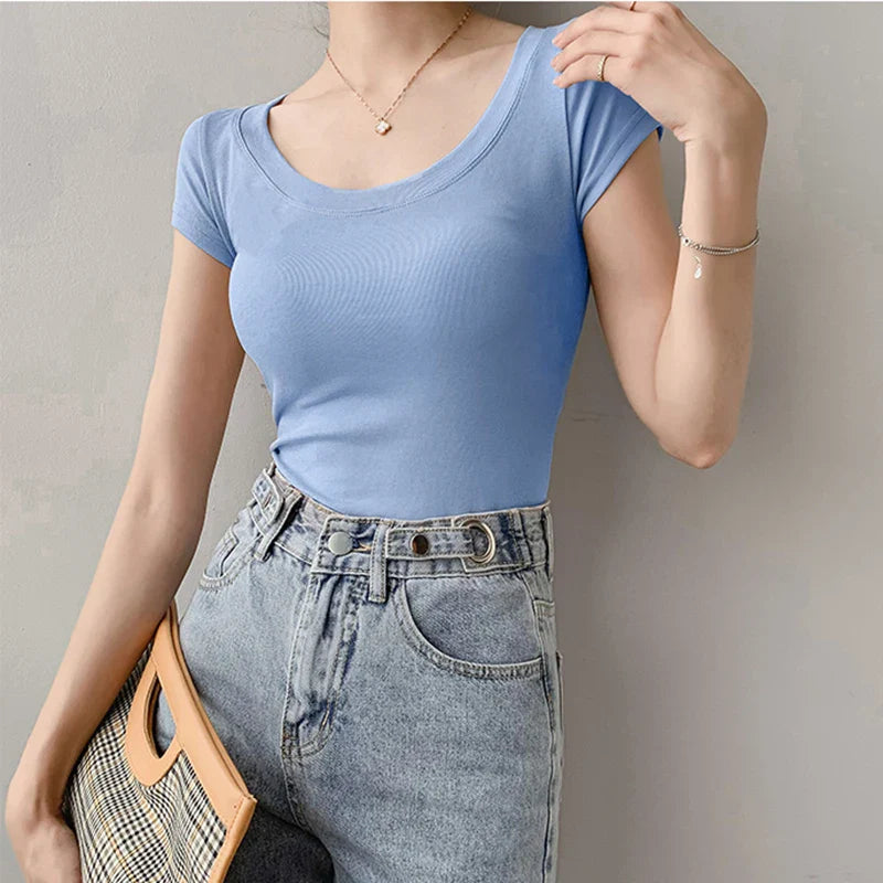 Cotton Basic T Shirt