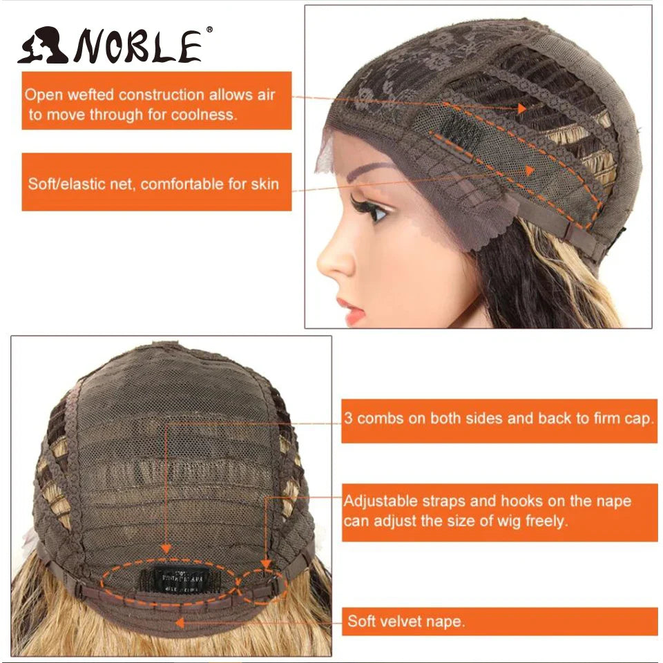 Noble Cosplay Synthetic Lace Wigs