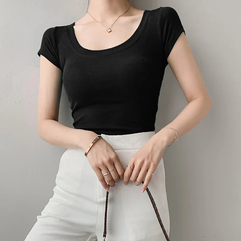 Cotton Basic T Shirt