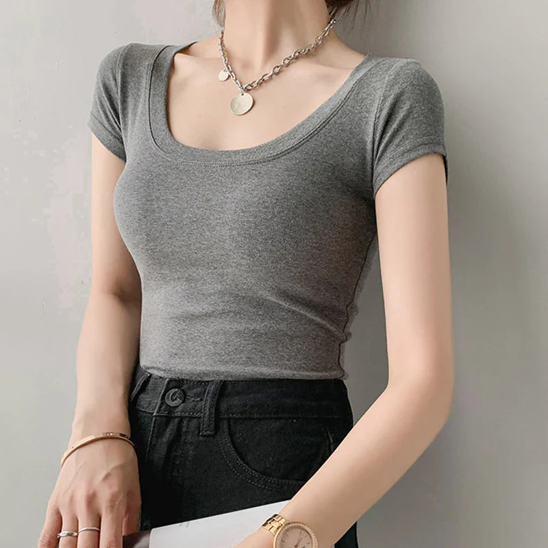 Cotton Basic T Shirt