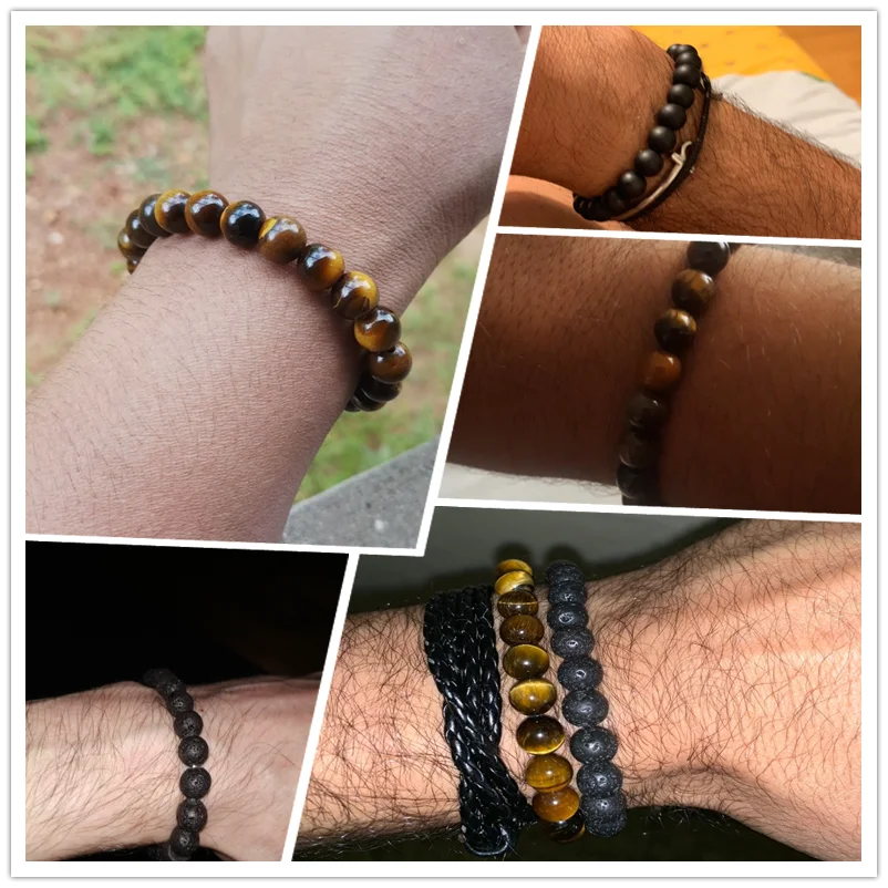 Tiger Eye Stone Beads Bracelet