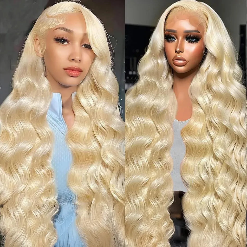 Body Wave Blonde Hd Lace Frontal Curly Hair Wigs