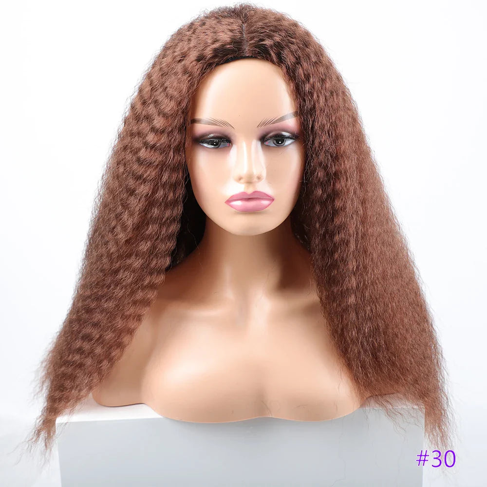 Long Puffy Kinky Curly Synthetic Wigs
