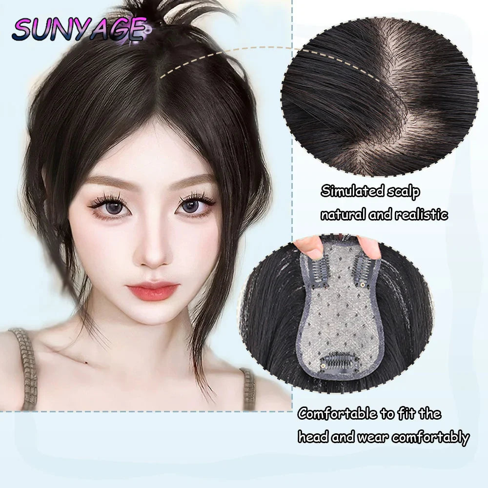 Synthetic Eight-character Bangs Wig