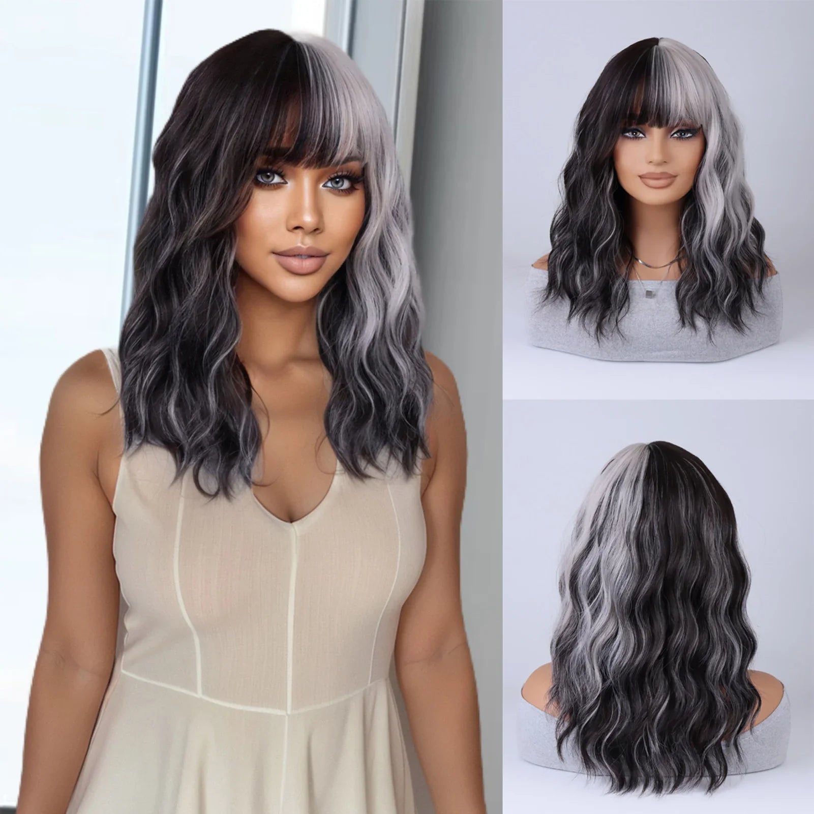 High-temperature Silk Wig