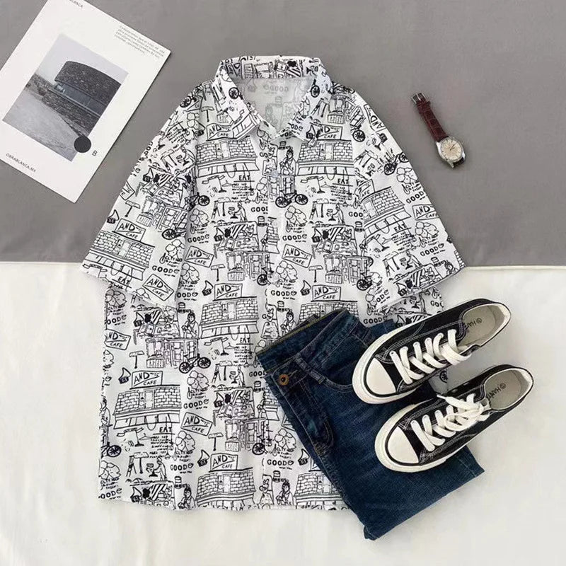 Men Street Summer Daily Shirt