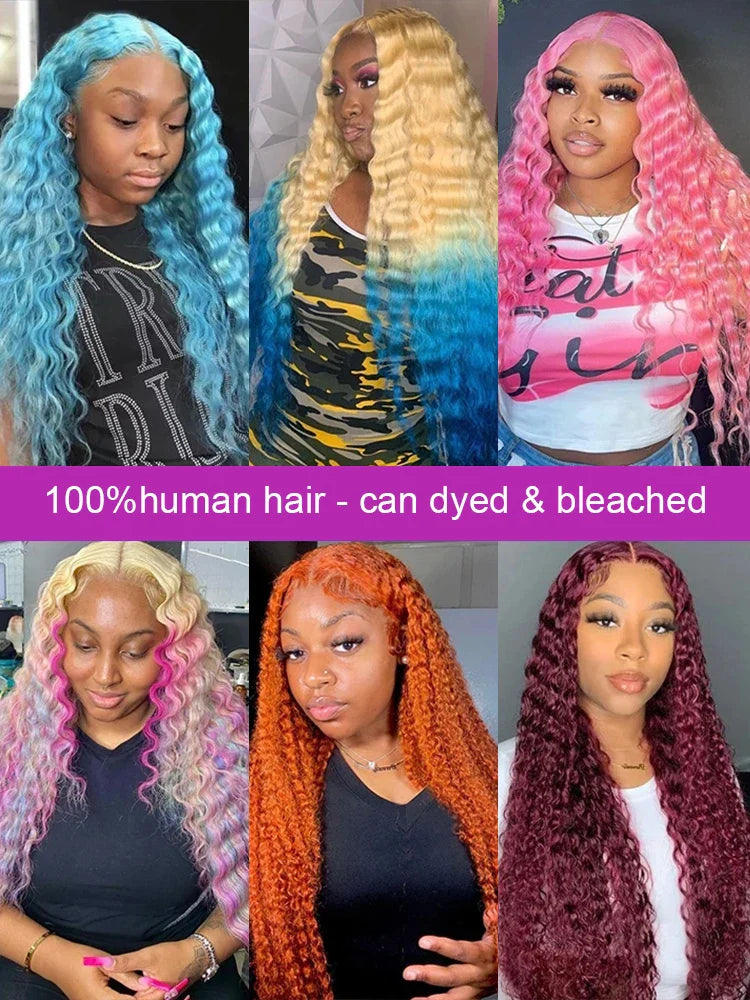 Honey Blonde Curly Human Hair Wigs