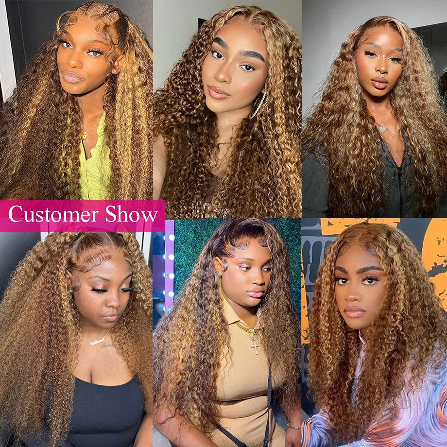 Human Hair HD Lace Curly Wigs