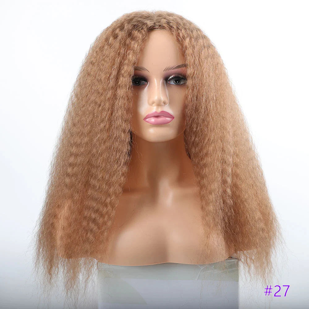 Long Puffy Kinky Curly Synthetic Wigs