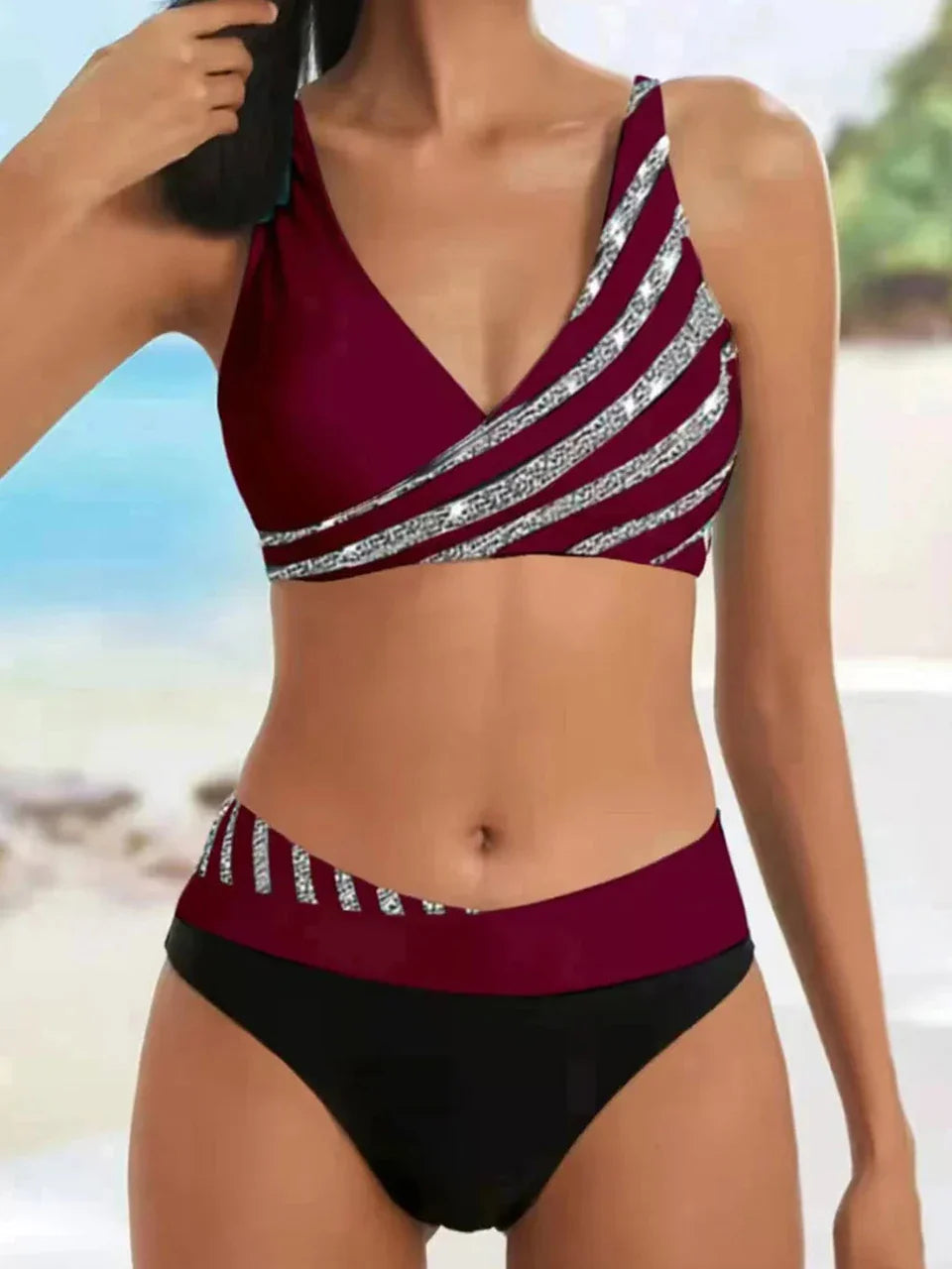 V Neck Bikini
