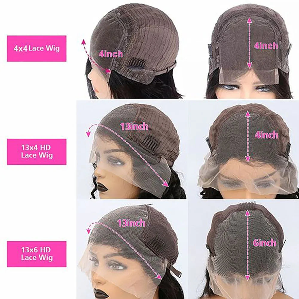 13X4 Lace Front Wig Water Wave Human Hair