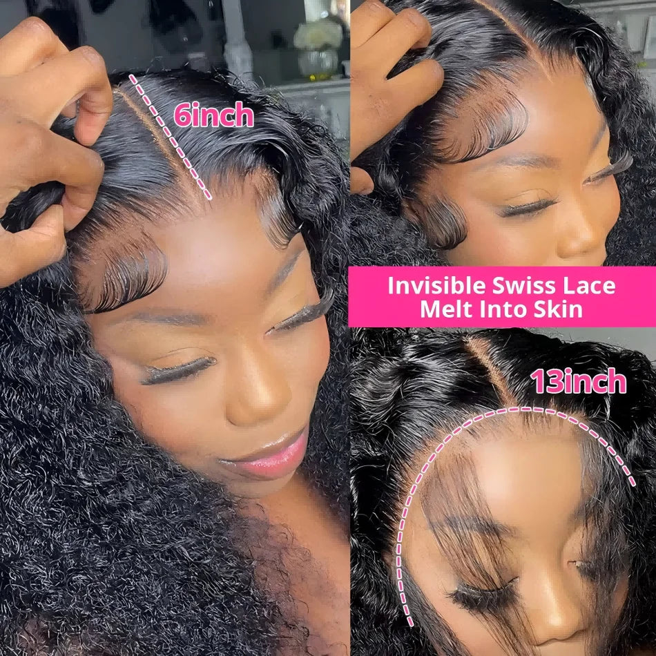 Hd Lace Pre Plucked Curly Hair Wigs