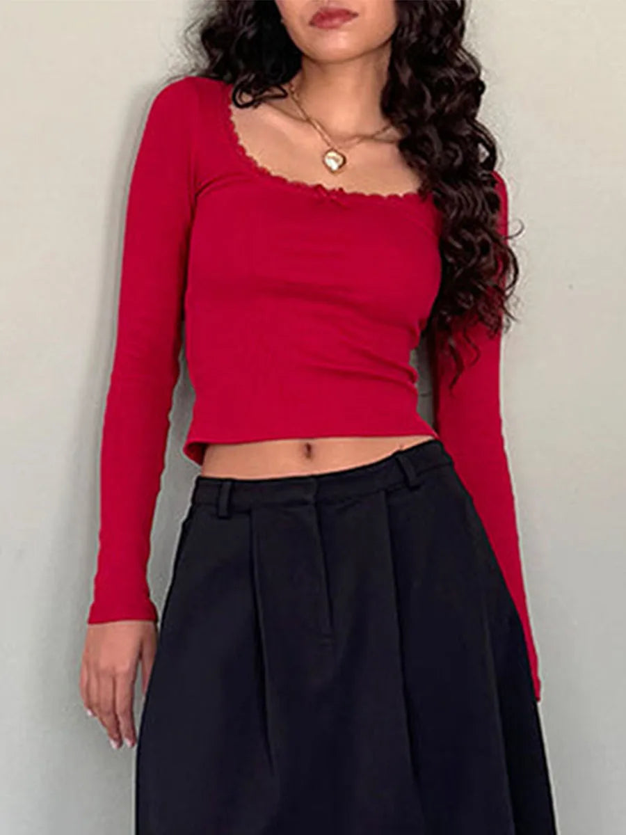 Autumn Bow Crop Top