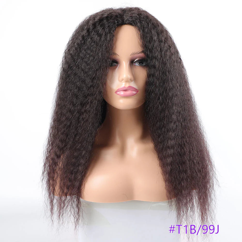 Long Puffy Kinky Curly Synthetic Wigs