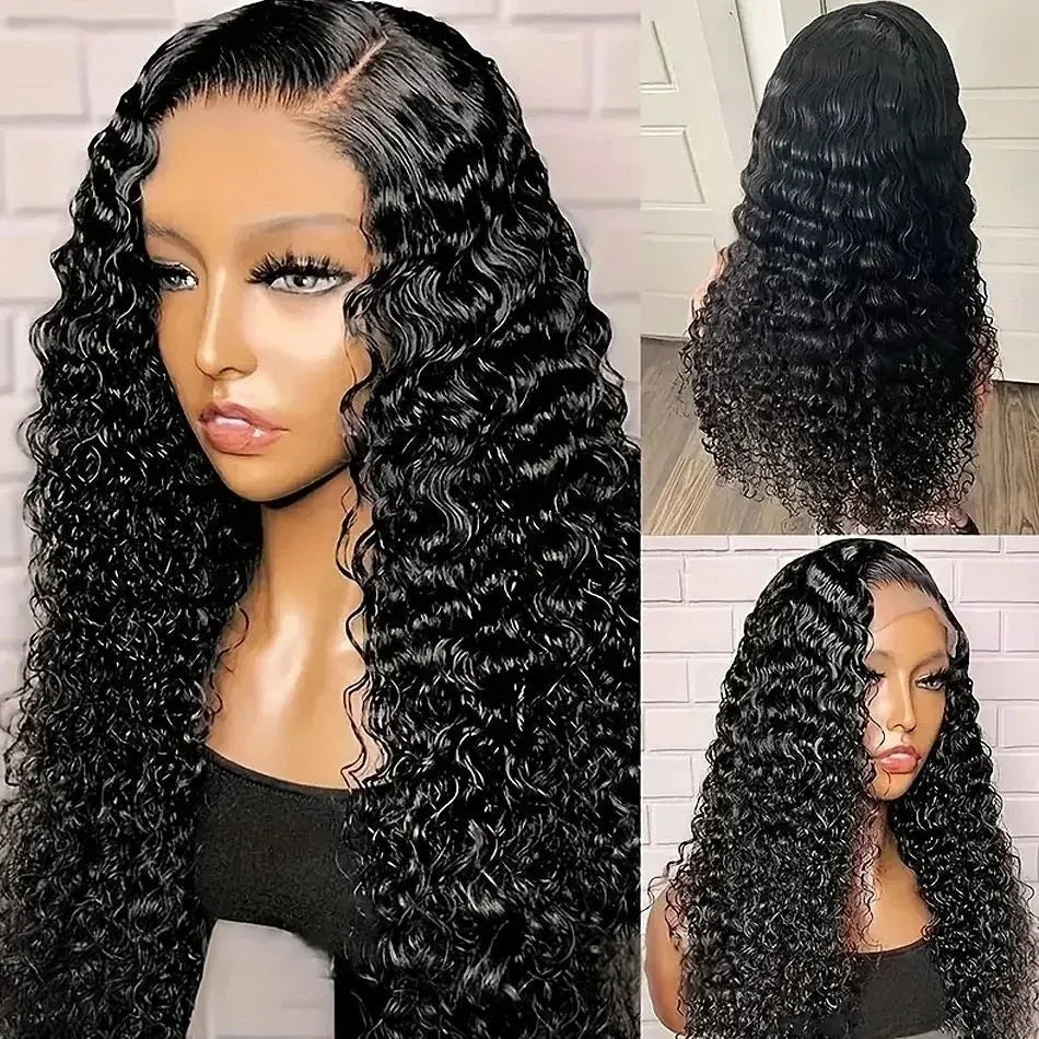 Deep Wave Lace Front Curly Hair Wigs