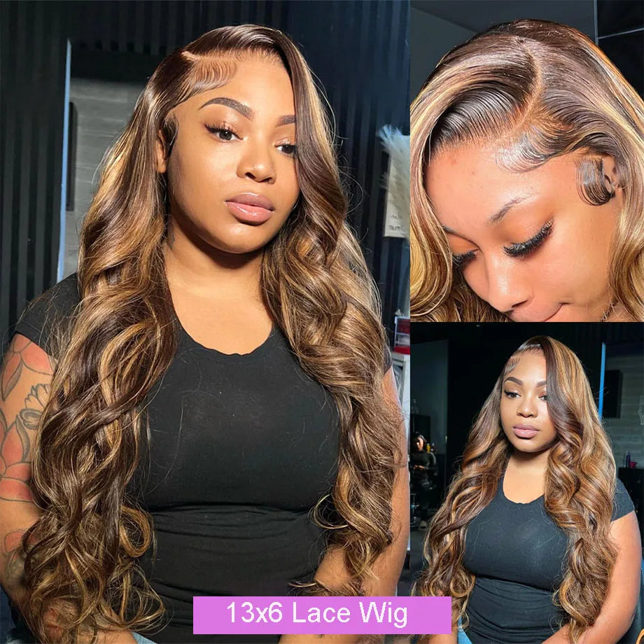 Lace Frontal Wig Brazilian Colored Human Hair Wigs