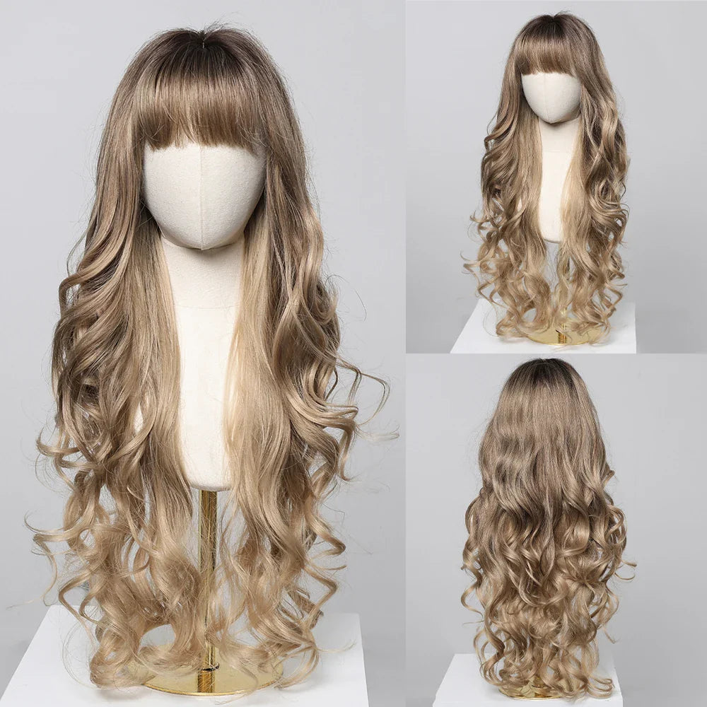 Long Curly Synthetic Wigs