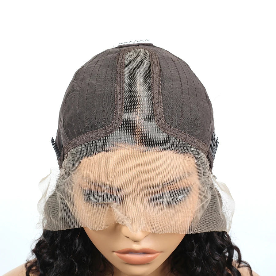 Black Curly Deep Water Curly Wigs