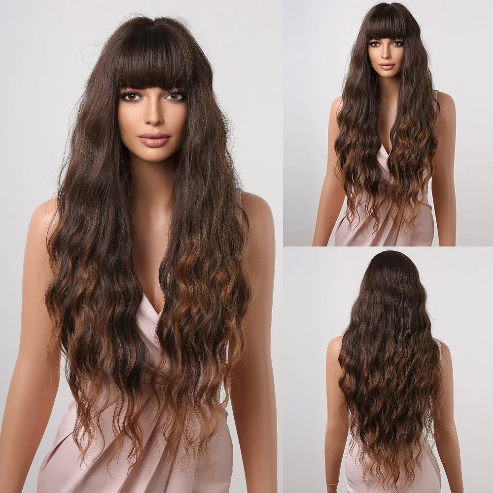 Long Curly Synthetic Wigs