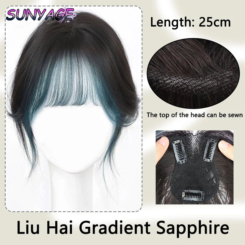 Synthetic Eight-character Bangs Wig
