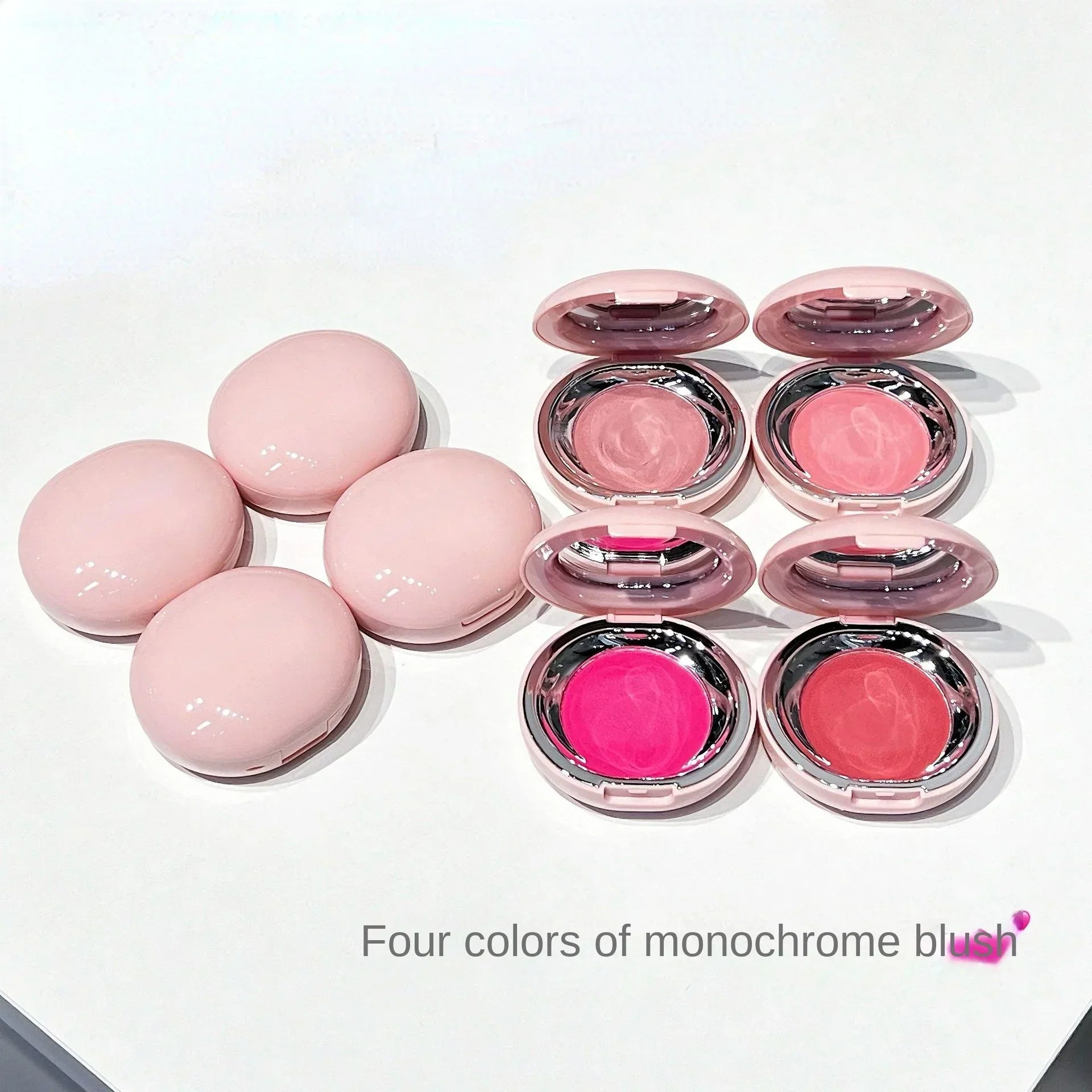 Pink Blusher Mud Palette Face Rouge