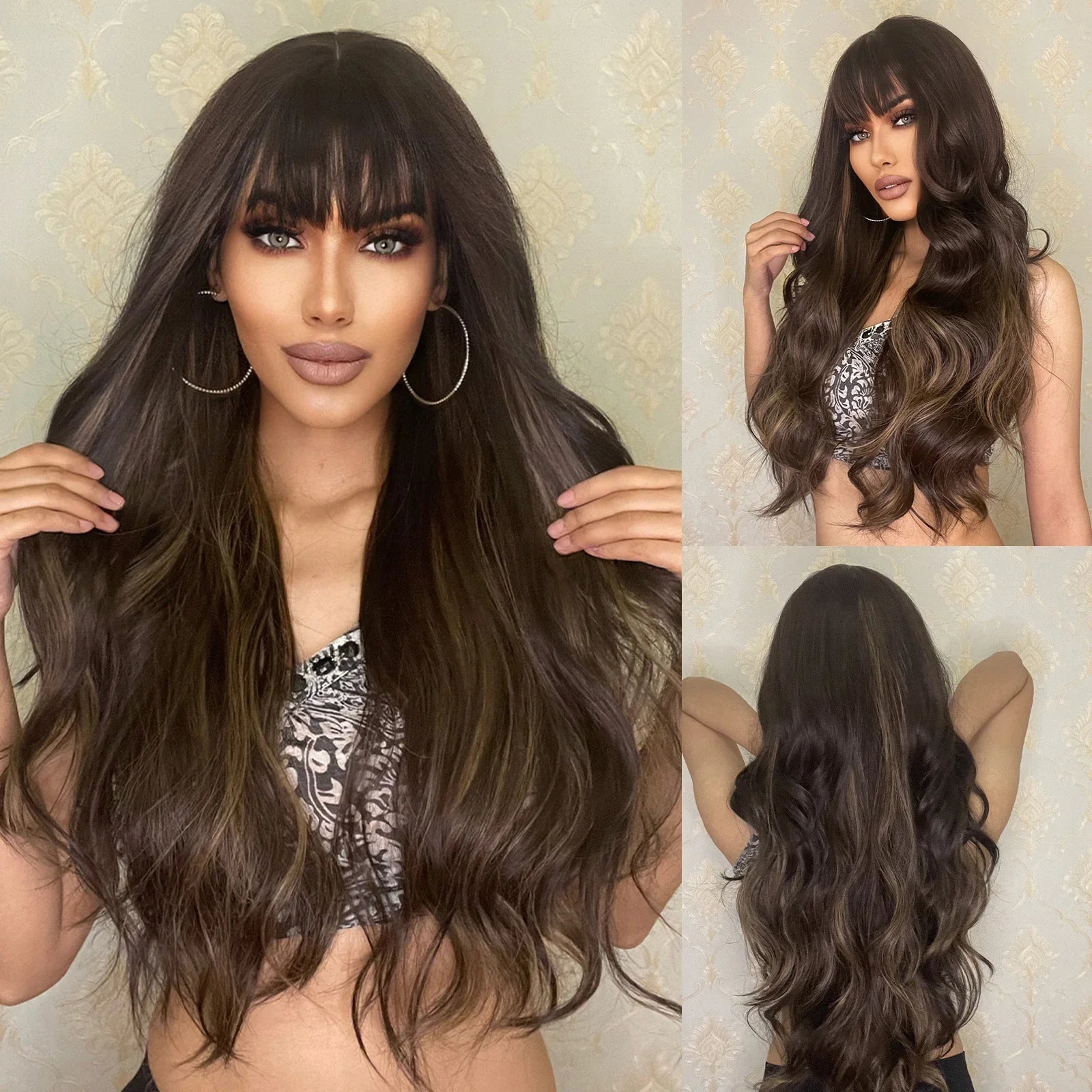 Long Curly Synthetic Wigs