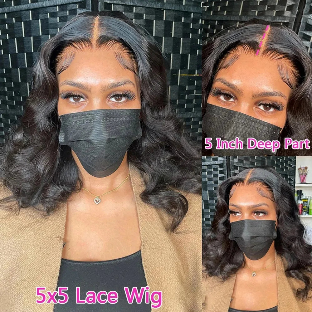 Virgin Remy Hair Lace Closure Wigs