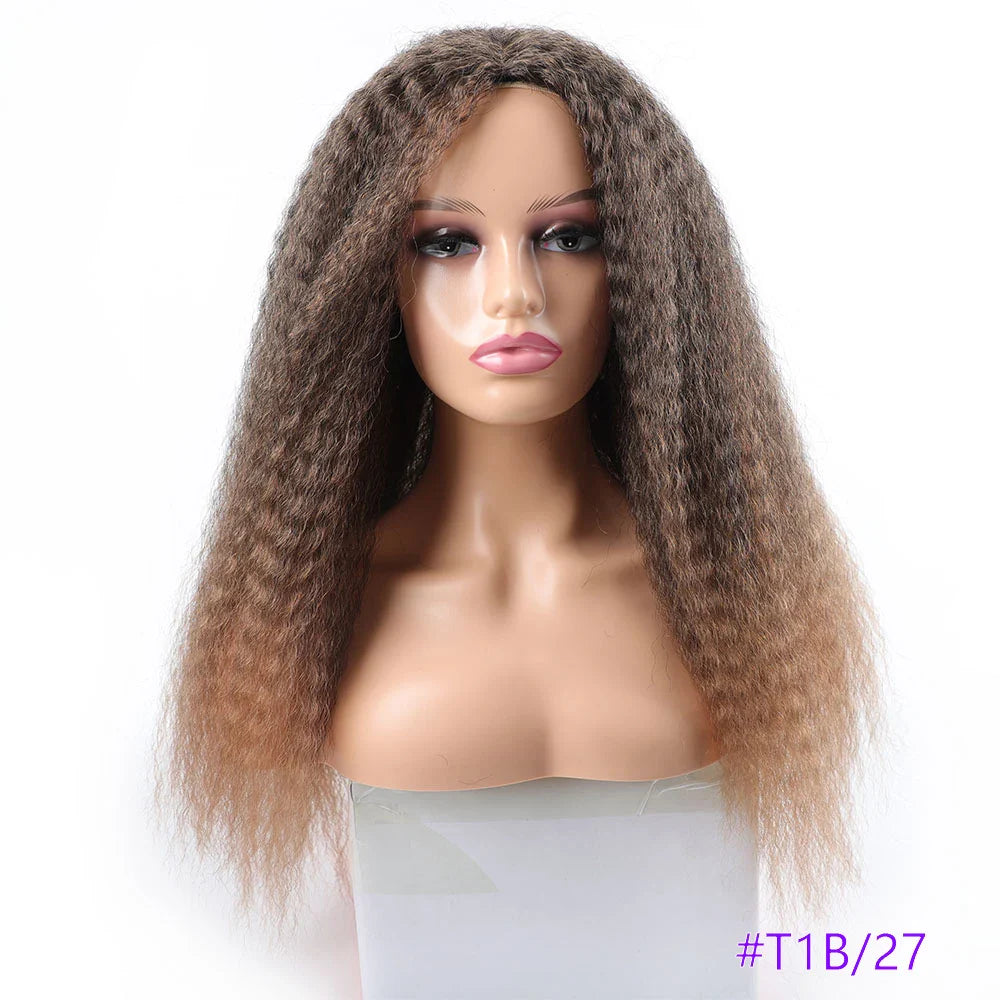Long Puffy Kinky Curly Synthetic Wigs