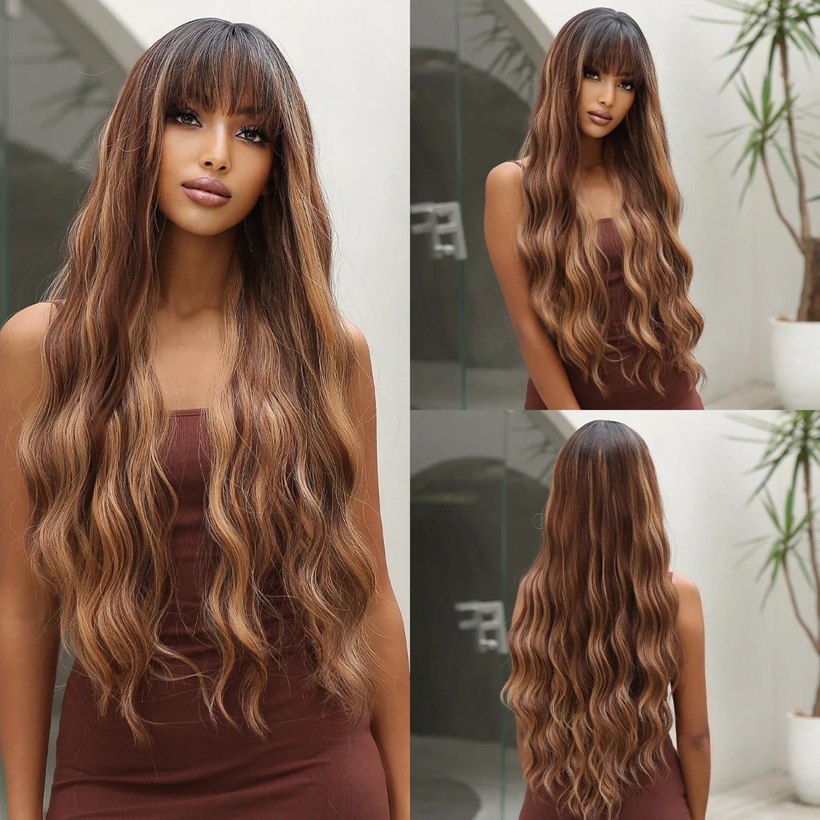 Long Curly Synthetic Wigs
