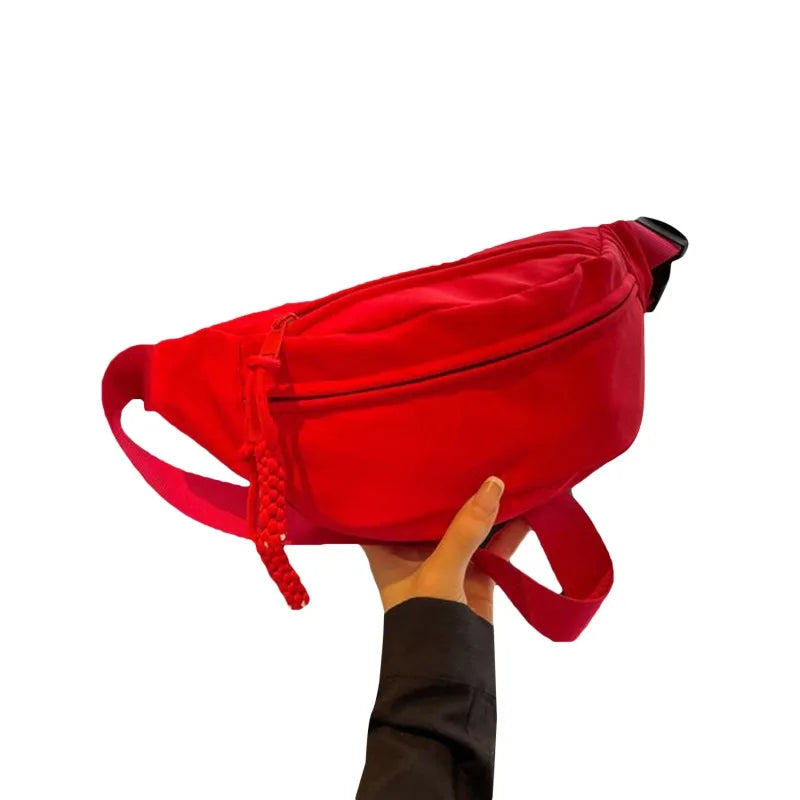 Canvas Leisure Portable Zipper Bag