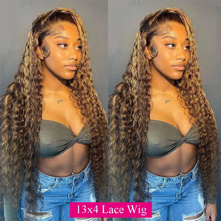 Human Hair HD Lace Curly Wigs