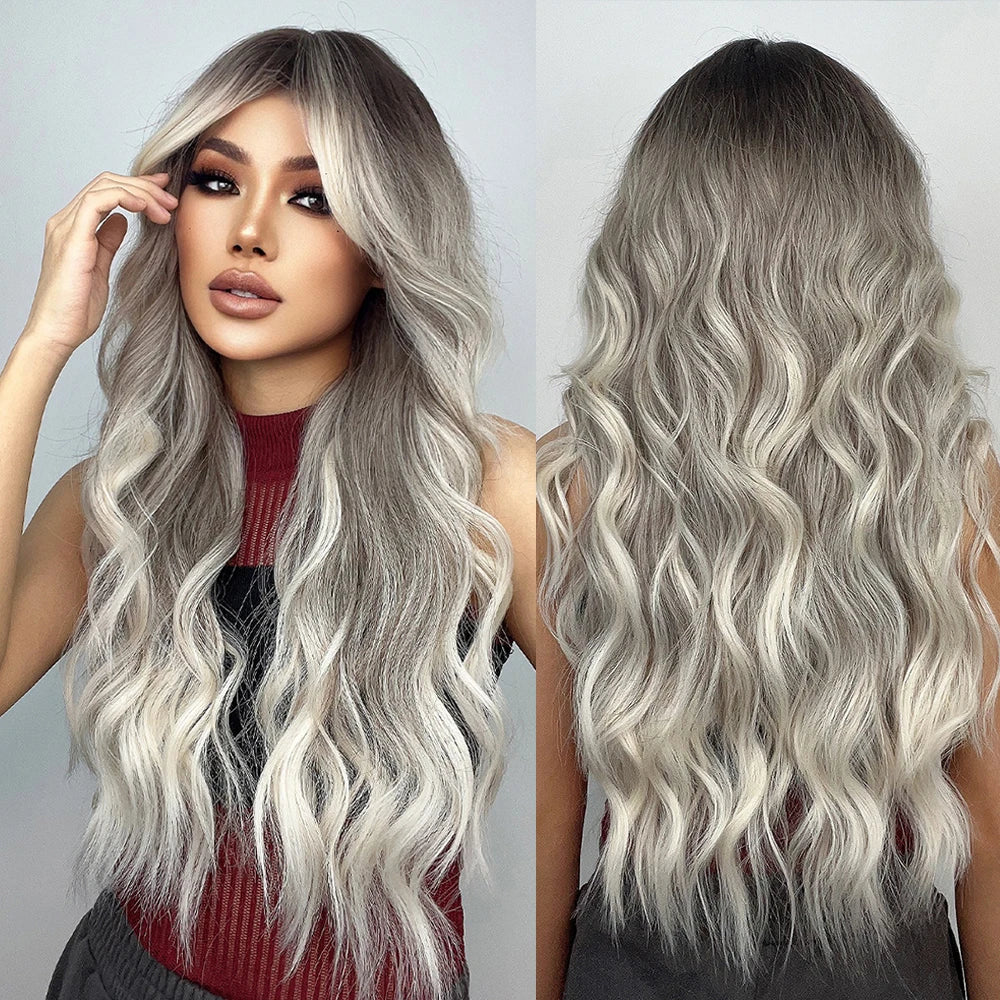 Super Long Curly Chocolate Brown Synthetic Hair Wigs