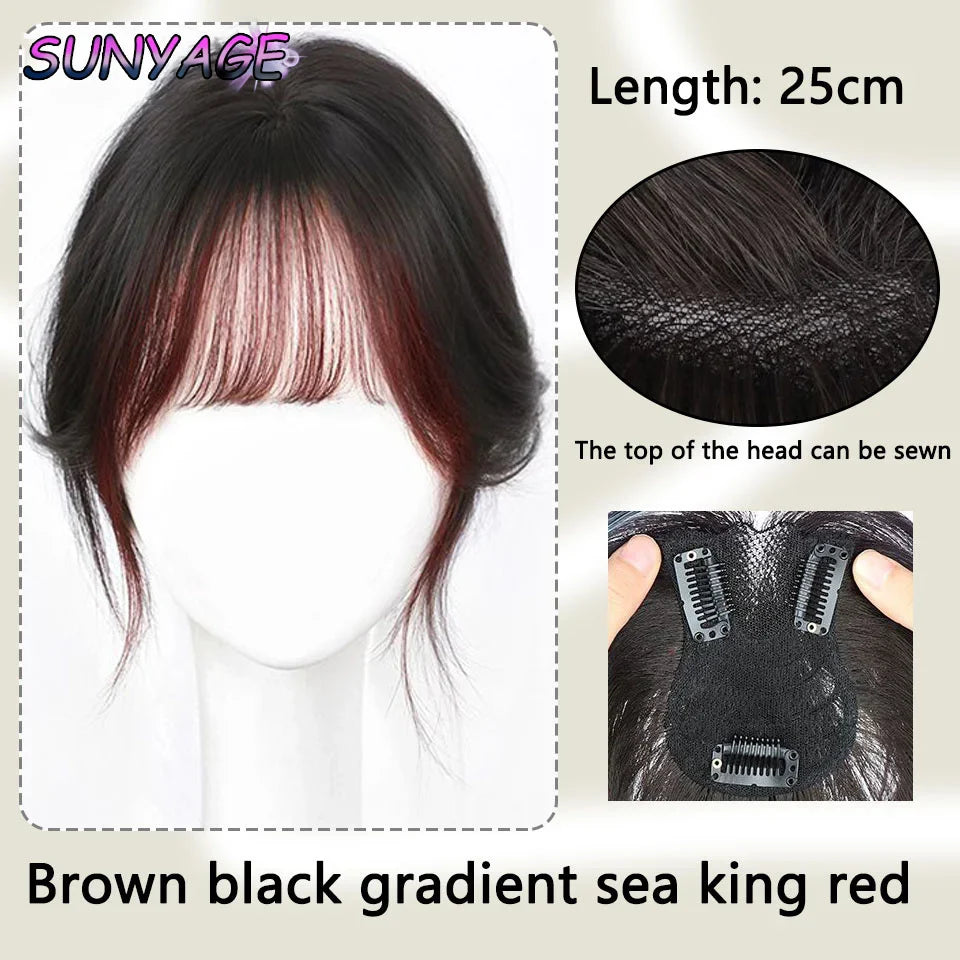 Synthetic Eight-character Bangs Wig