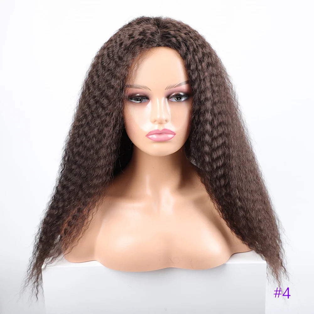 Long Puffy Kinky Curly Synthetic Wigs