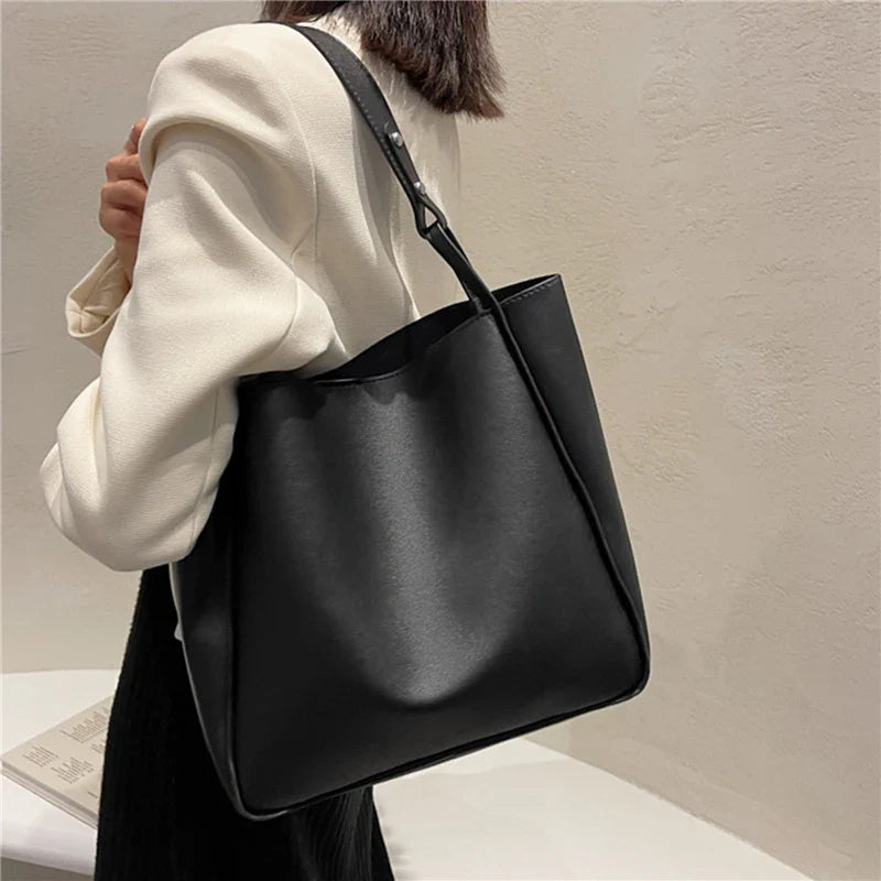Simple Bucket Shoulder Bags
