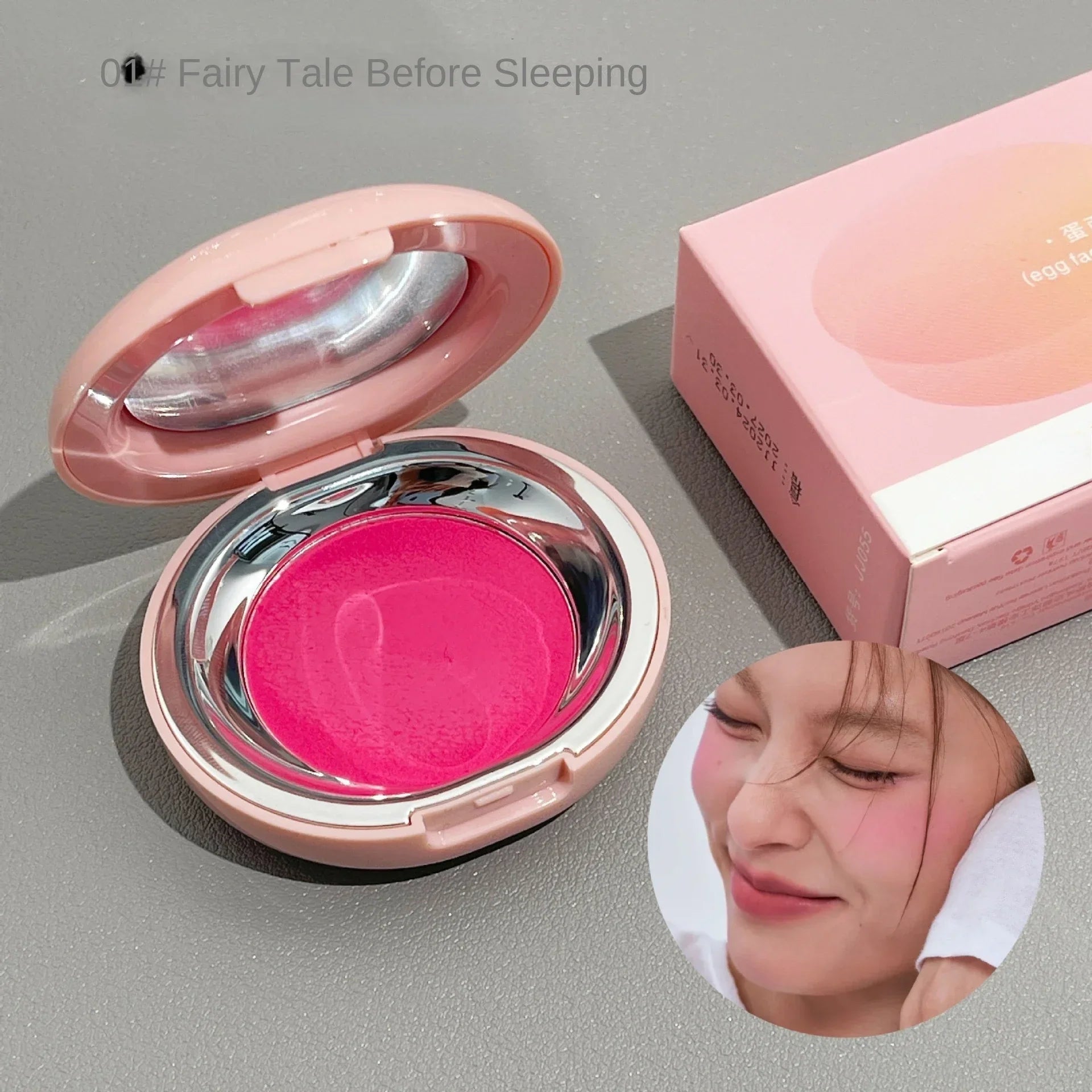 Pink Blusher Mud Palette Face Rouge