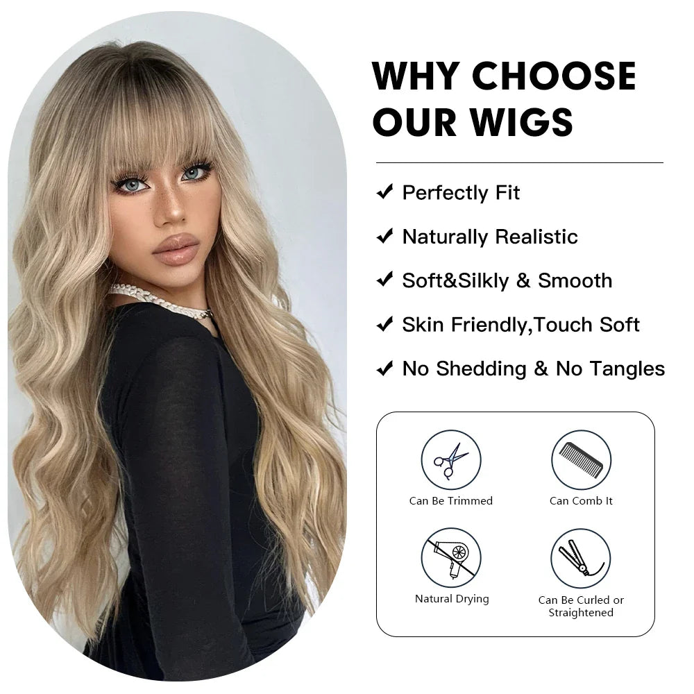 Long Curly Synthetic Wigs