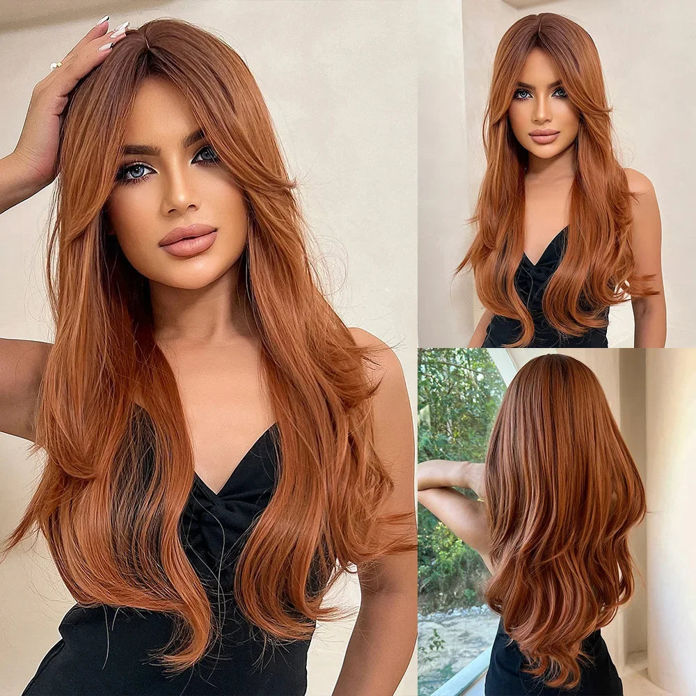 Long Straight Side Parting Fringe Scottish Hair Tail Extension