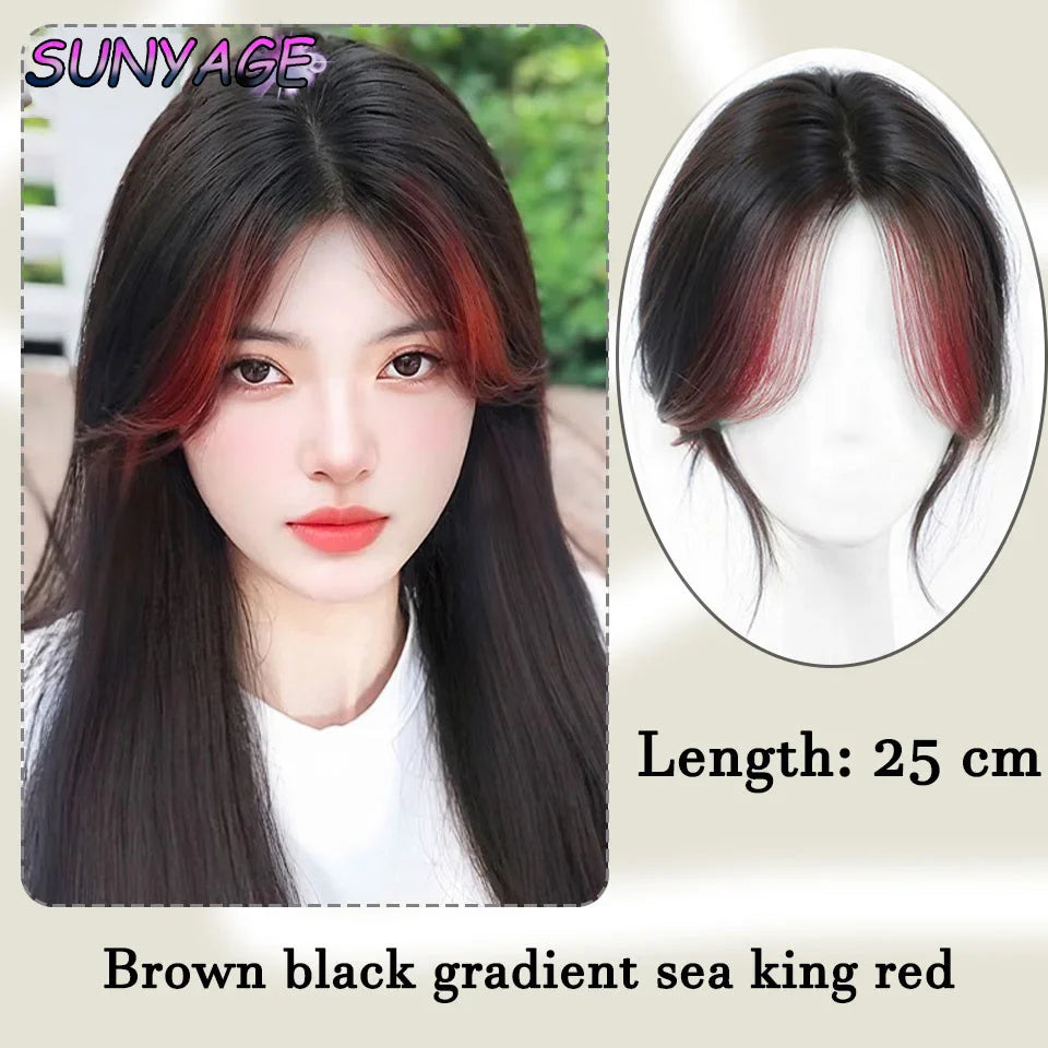 Synthetic Eight-character Bangs Wig