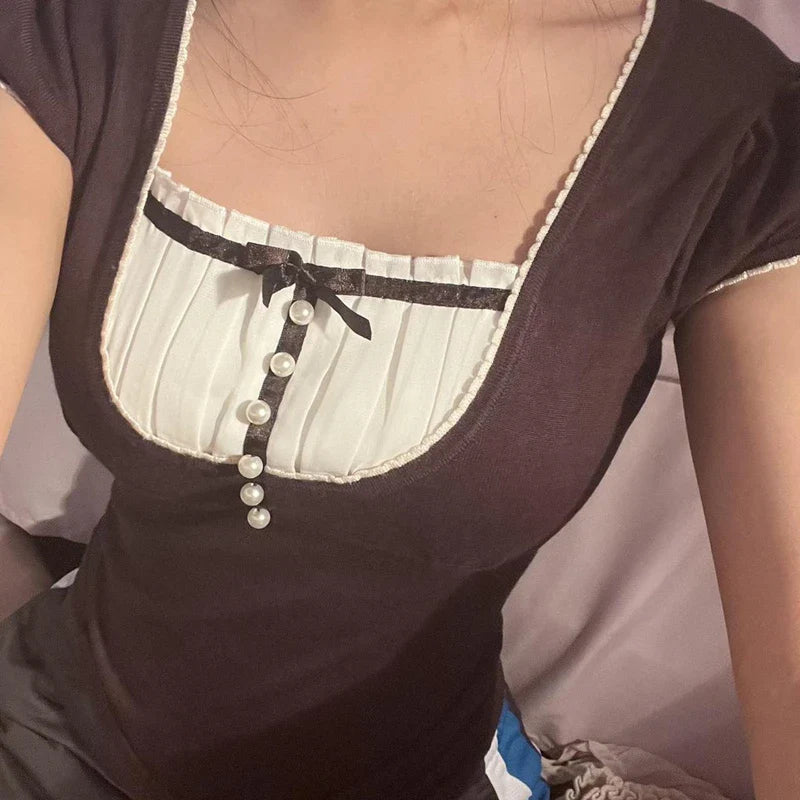 Kawaii Patchwork Women T-shirt