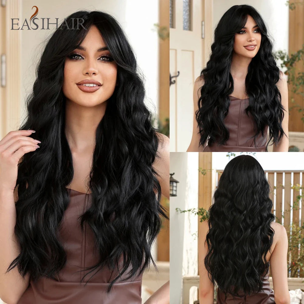 Sandy Blond Wavy Synthetic Wigs