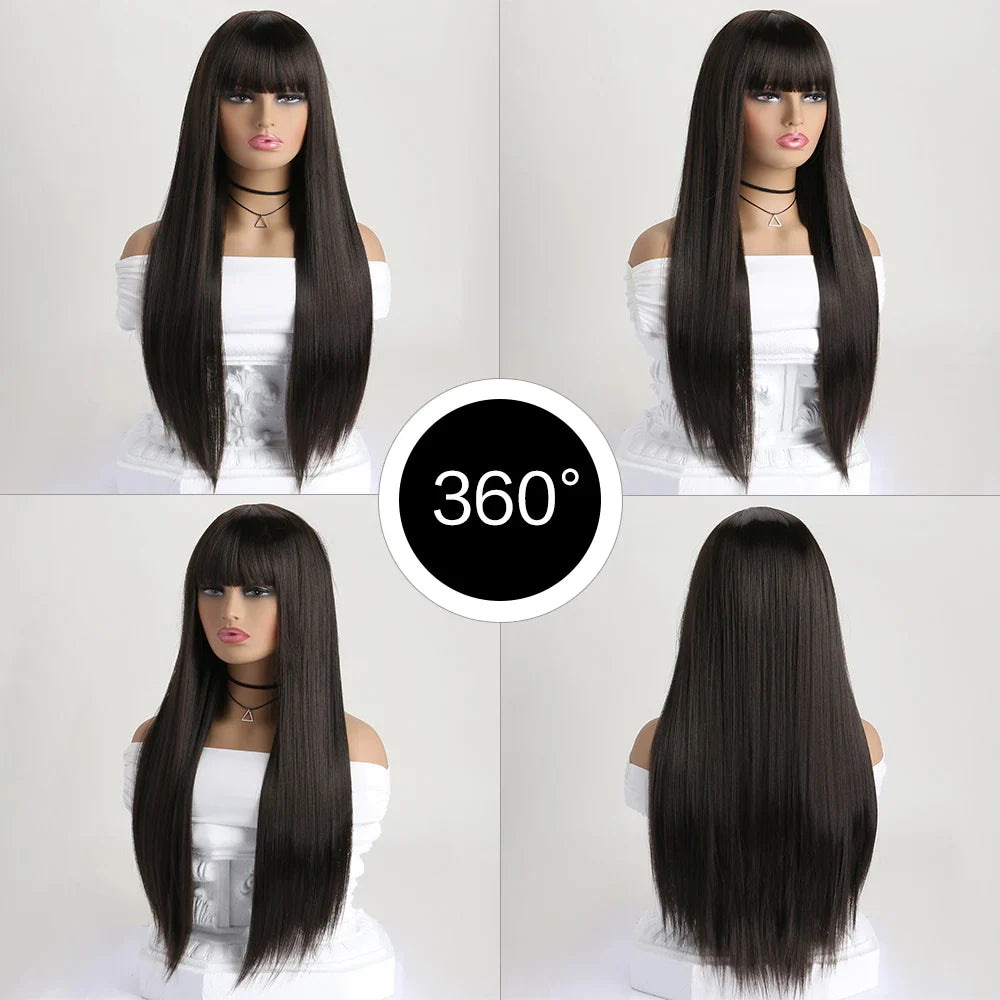 Long Straight Synthetic Wigs